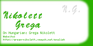 nikolett grega business card